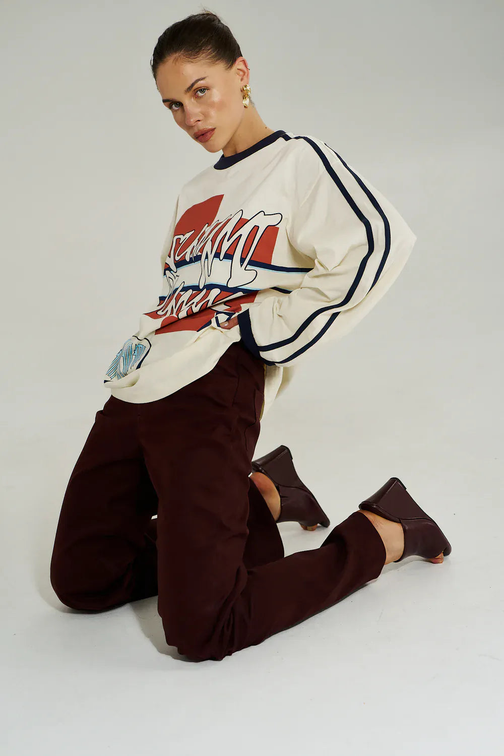 SUMMI SUMMI BLEU 55 LS TEE - VINTAGE WHITE - Pinkhill
