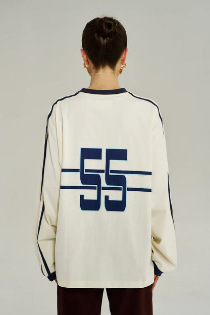 SUMMI SUMMI BLEU 55 LS TEE - VINTAGE WHITE - Pinkhill