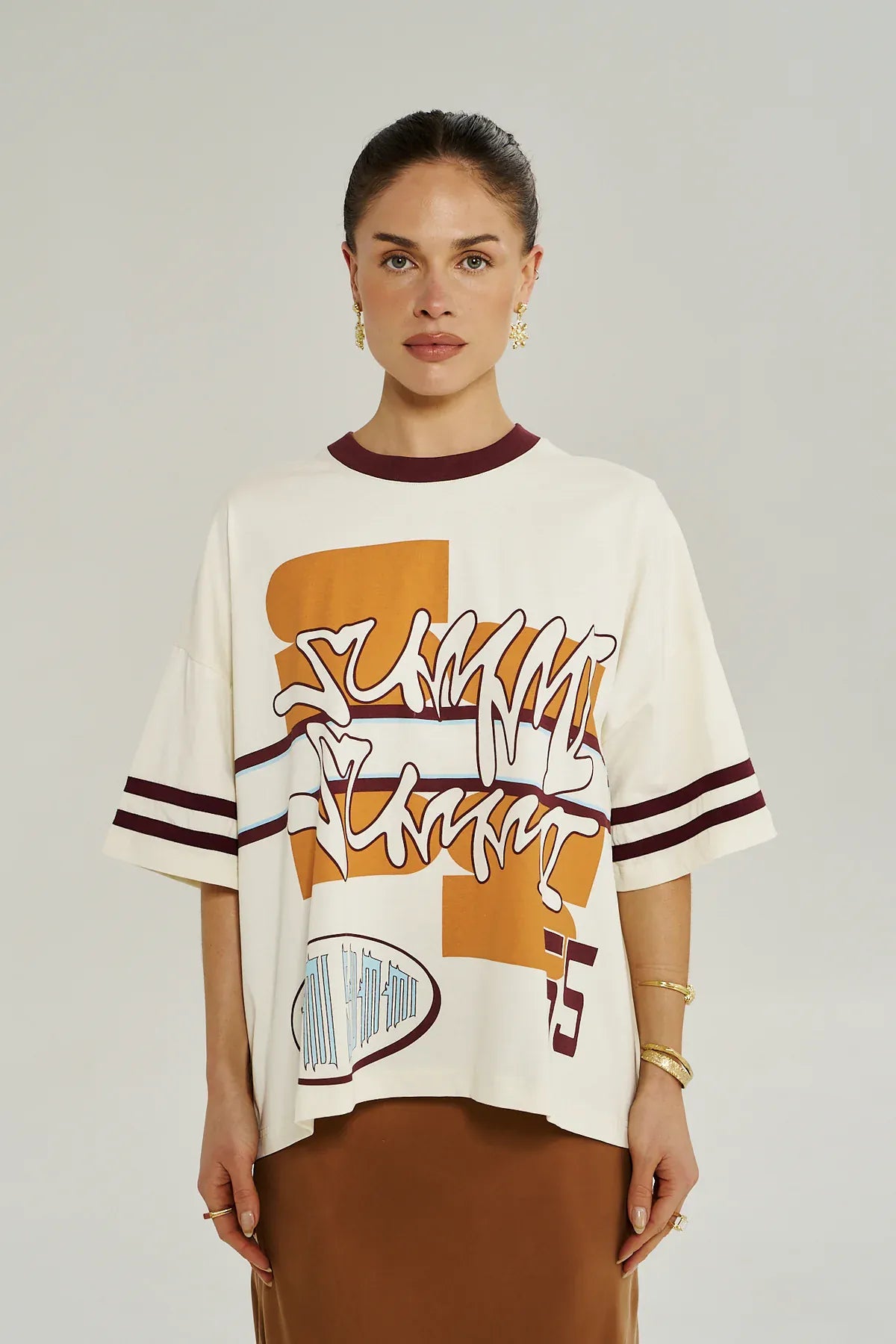 Summi Summi BORDEAUX 55 TEE - VINTAGE WHITE at Pinkhill Darwin