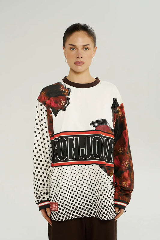 SUMMI SUMMI LS RACER TEE - CHOCOLAT CHOUX