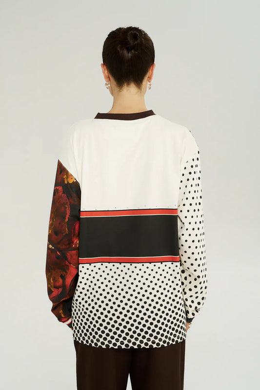 SUMMI SUMMI LS RACER TEE - CHOCOLAT CHOUX