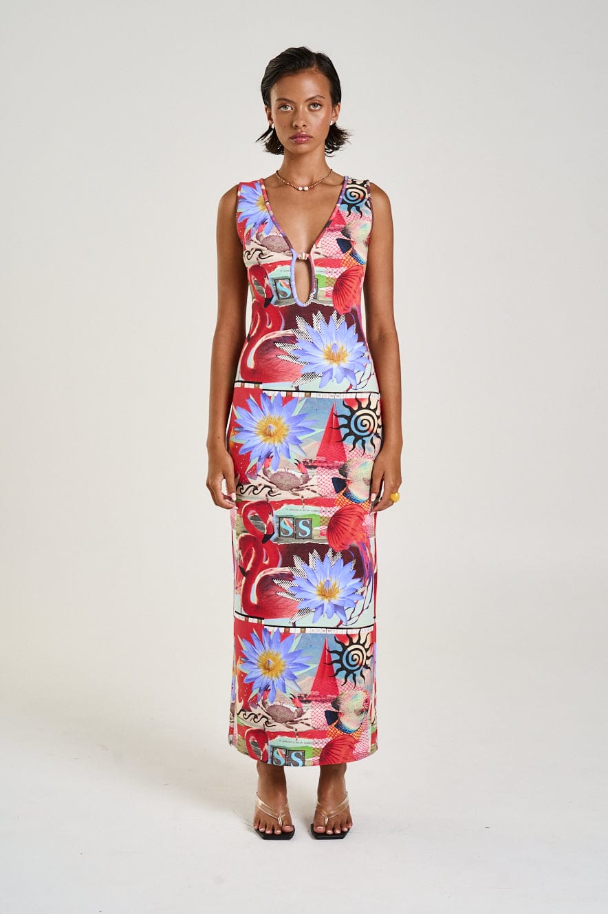 SUMMI SUMMI MIAMI MAXI - DAZED - Pinkhill -  - [] - Darwin boutique - Australian fashion design - Darwin Fashion - Australian Fashion Designer - Australian Fashion Designer Brands - Australian Fashion Design 