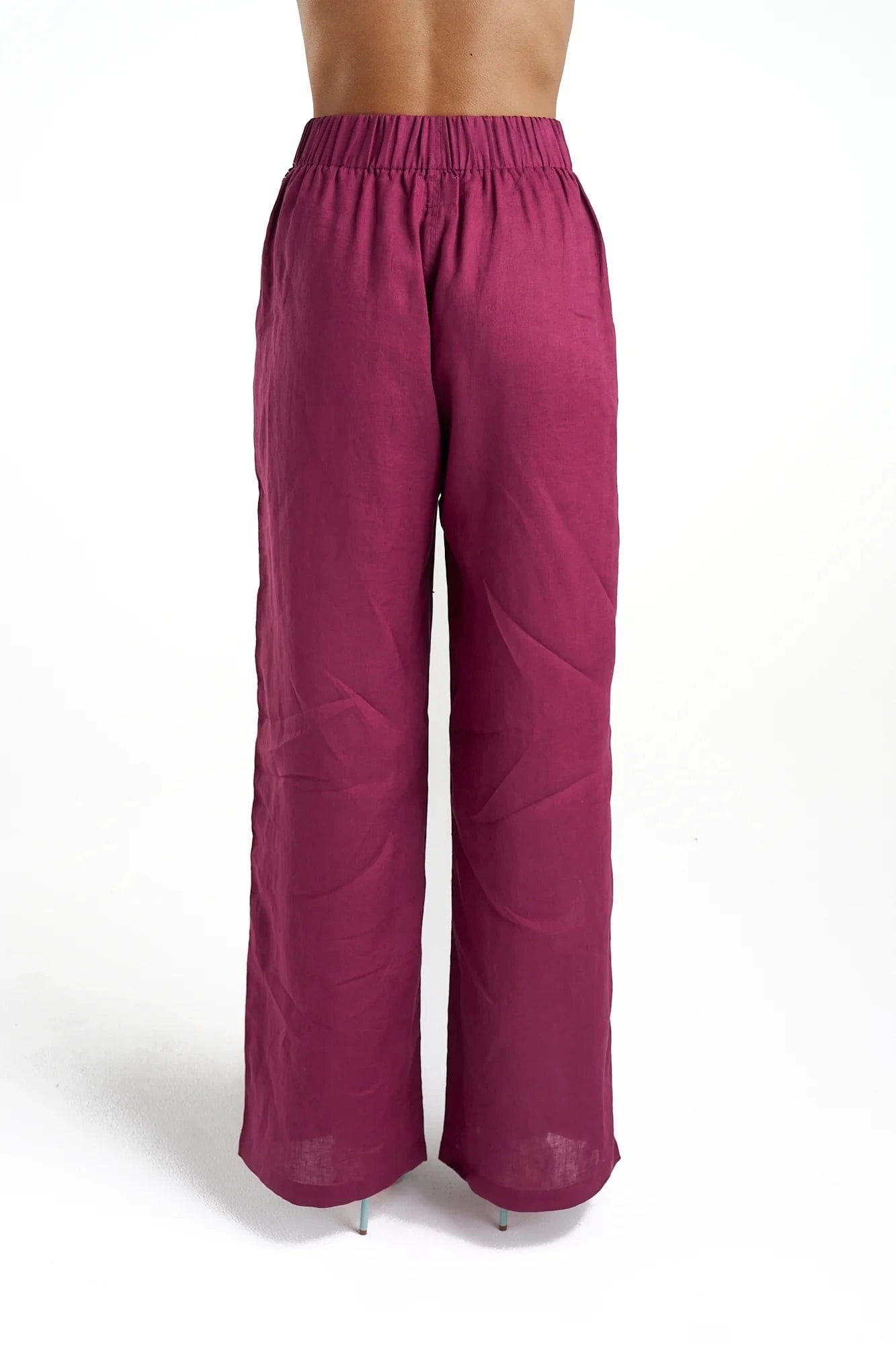 Summi Summi Sig Linen Pant - Pinkhill -  - [] - Darwin boutique - Australian fashion design - Darwin Fashion - Australian Fashion Designer - Australian Fashion Designer Brands - Australian Fashion Design 