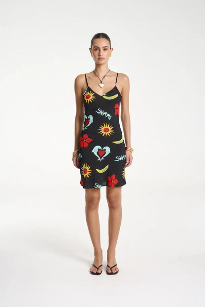 SUMMI SUMMI SIREN MINI - TROPPO NIGHT - Pinkhill -  - [] - Darwin boutique - Australian fashion design - Darwin Fashion - Australian Fashion Designer - Australian Fashion Designer Brands - Australian Fashion Design 