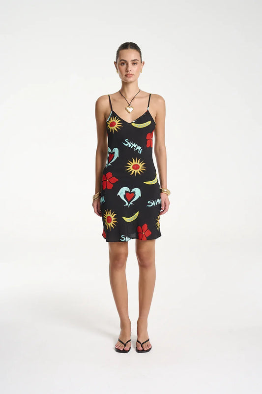 SUMMI SUMMI SIREN MINI - TROPPO NIGHT - Pinkhill -  - [] - Darwin boutique - Australian fashion design - Darwin Fashion - Australian Fashion Designer - Australian Fashion Designer Brands - Australian Fashion Design 