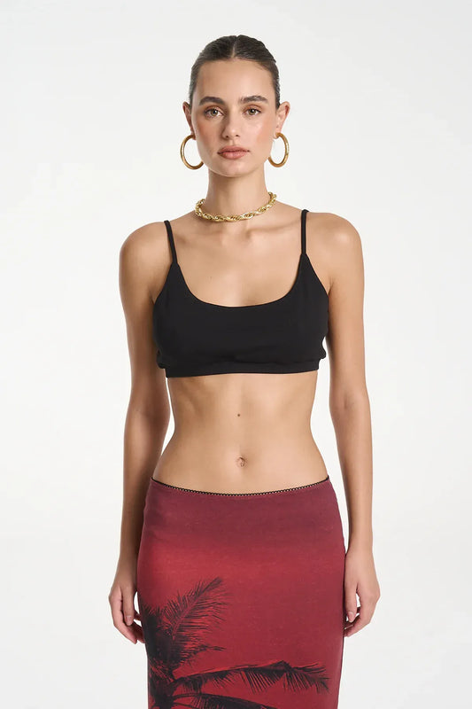 SUMMI SUMMI SPORTS CROP - BLACK - Pinkhill -  - [] - Darwin boutique - Australian fashion design - Darwin Fashion - Australian Fashion Designer - Australian Fashion Designer Brands - Australian Fashion Design 