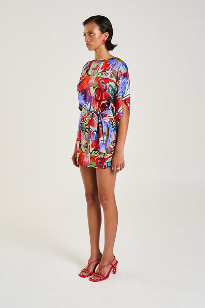 SUMMI SUMMI TIE FRONT DRESS - DAZED - Pinkhill -  - [] - Darwin boutique - Australian fashion design - Darwin Fashion - Australian Fashion Designer - Australian Fashion Designer Brands - Australian Fashion Design 