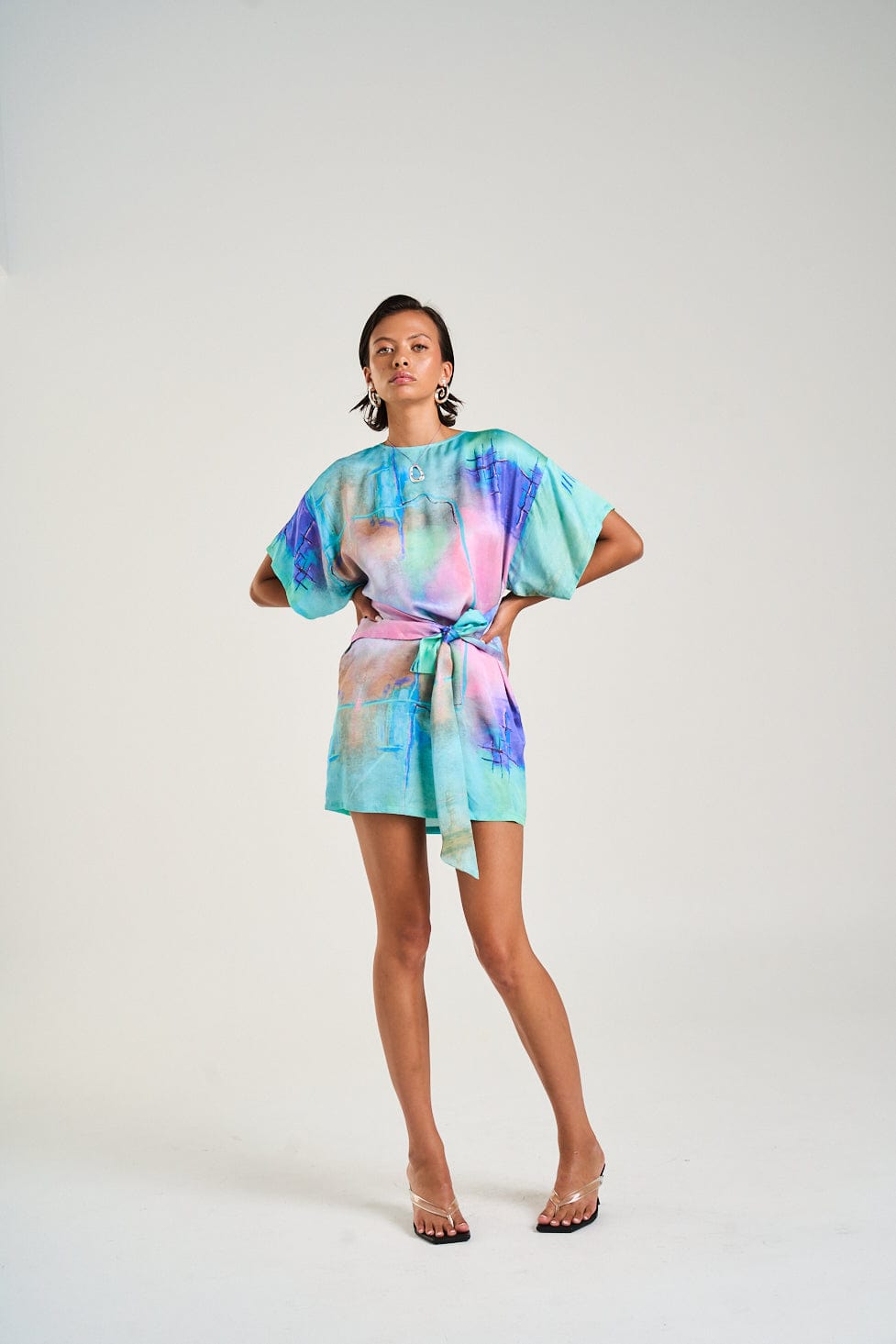 SUMMI SUMMI TIE FRONT DRESS - Pinkhill -  - [] - Darwin boutique - Australian fashion design - Darwin Fashion - Australian Fashion Designer - Australian Fashion Designer Brands - Australian Fashion Design 