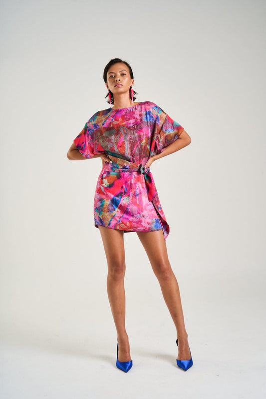 SUMMI SUMMI TIE FRONT DRESS - Pinkhill -  - [] - Darwin boutique - Australian fashion design - Darwin Fashion - Australian Fashion Designer - Australian Fashion Designer Brands - Australian Fashion Design 