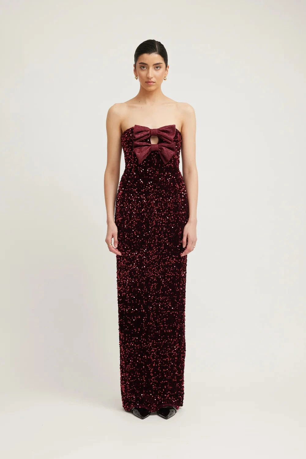 Tojha Harlynne Dress - Merlot Sequin - Pinkhill -  - [] - Darwin boutique - Australian fashion design - Darwin Fashion - Australian Fashion Designer - Australian Fashion Designer Brands - Australian Fashion Design 