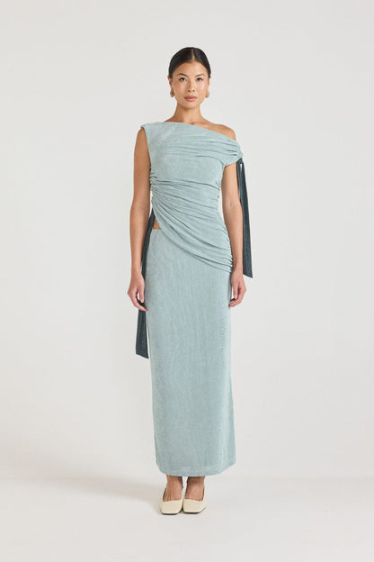 TOJHA KALILAH DRESS - SEAFOAM GREEN / TEAL - Pinkhill -  - [] - Darwin boutique - Australian fashion design - Darwin Fashion - Australian Fashion Designer - Australian Fashion Designer Brands - Australian Fashion Design 
