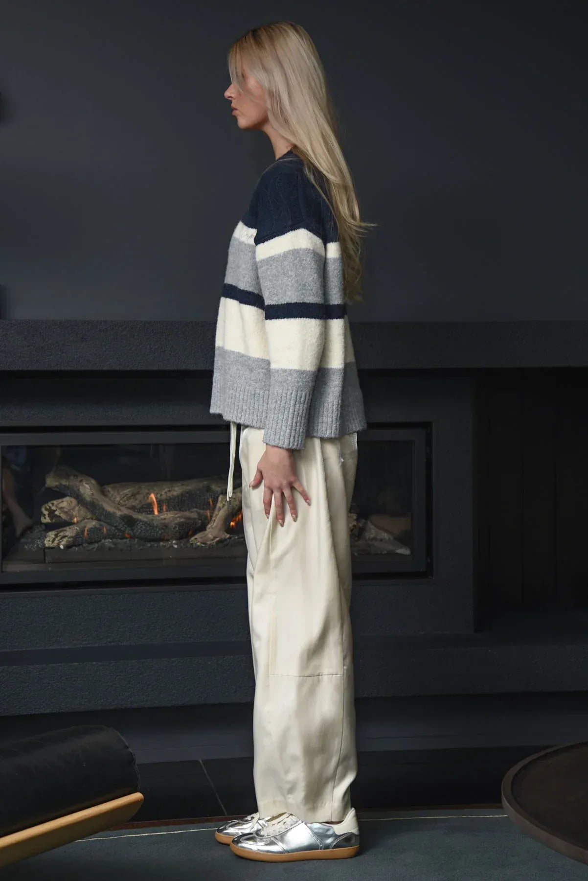 COOPER FOLLOW THE TRACK Pant (Ivory) - Pinkhill