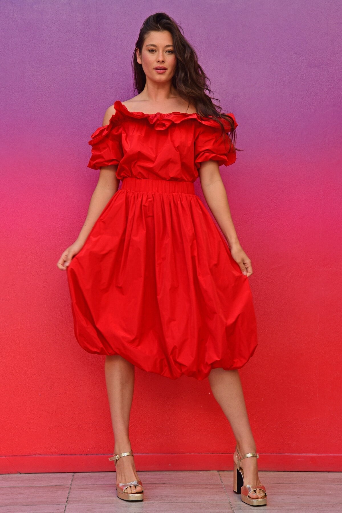 Trelise Cooper HOT PUFF Skirt - Red - Trelise Cooper - Pinkhill - darwin fashion - darwin boutique