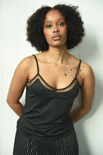 Trelise Cooper HEART & CAMISOLE Camisole - Black - Pinkhill -  - [] - Darwin boutique - Australian fashion design - Darwin Fashion - Australian Fashion Designer - Australian Fashion Designer Brands - Australian Fashion Design 