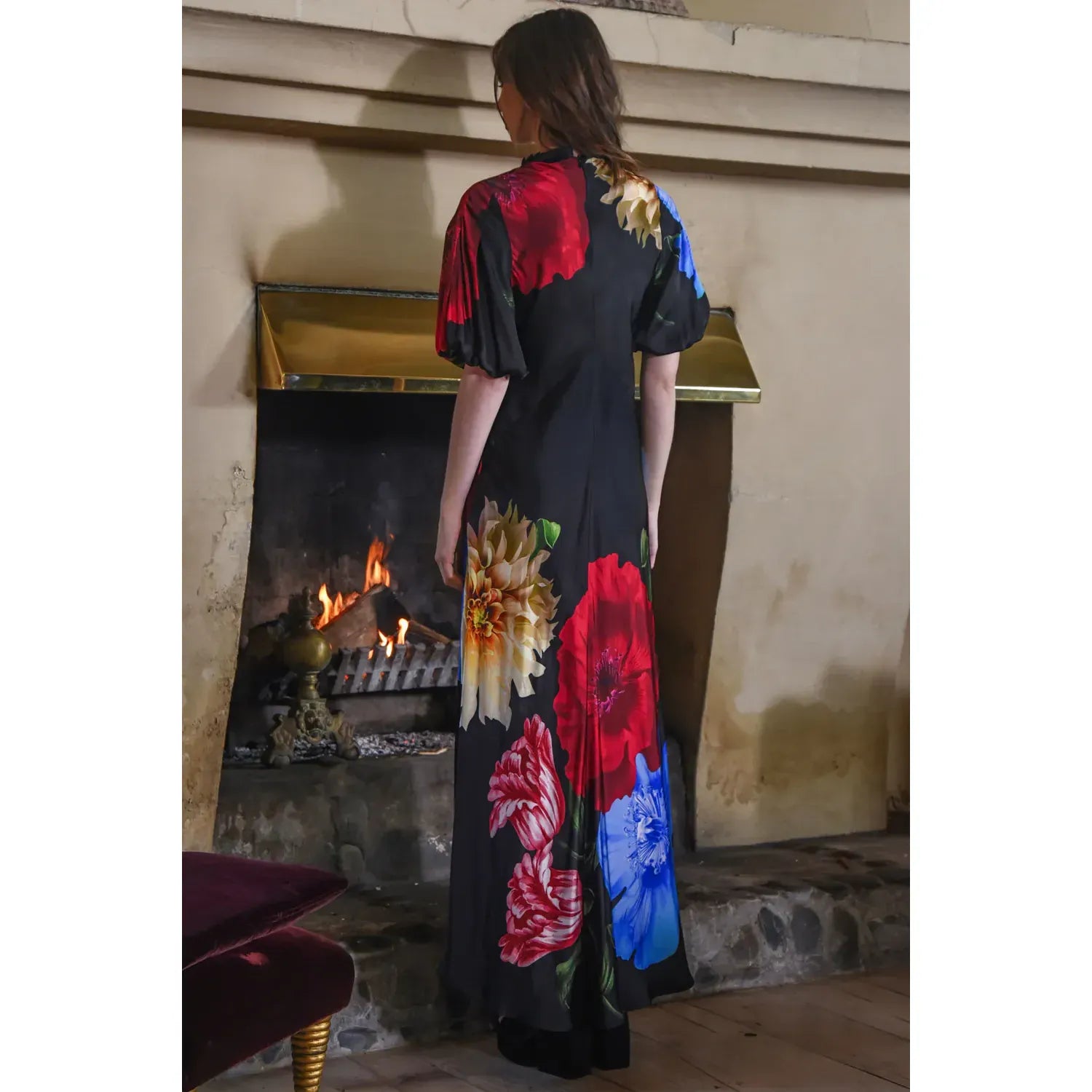 TRELISE COOPER In the Limelight Dress - Black Floral - Pinkhill