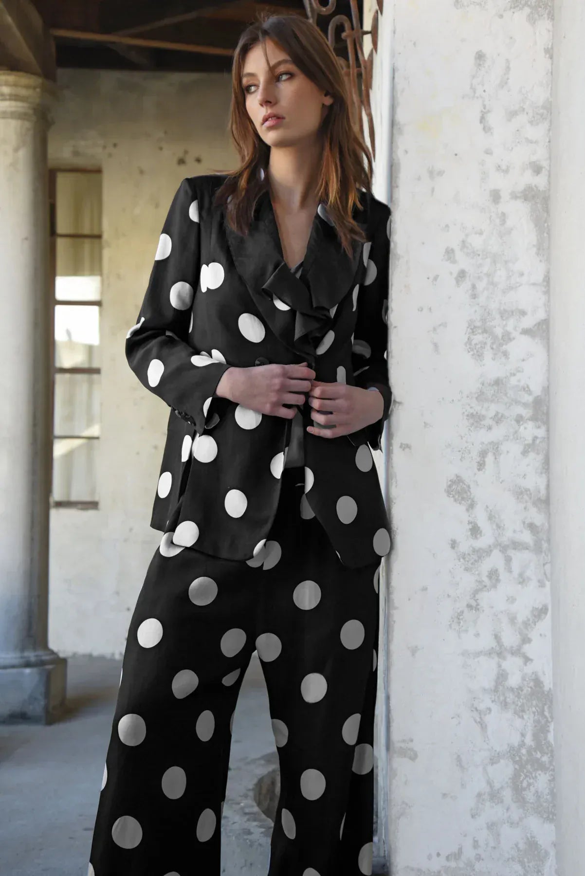 Trelise Cooper In Too Chic Blazer - Black/ Vintage Spot - Pinkhill