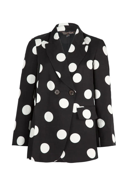 Trelise Cooper In Too Chic Blazer - Black/ Vintage Spot - Pinkhill