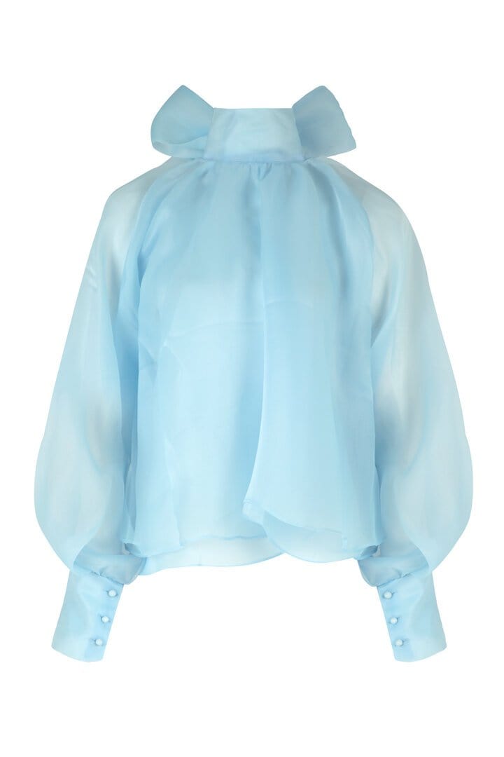 TRELISE COOPER - ON A SHEER DAY Blouse - Power Blue - Pinkhill - Trelise Cooper - blouse - Darwin boutique - Australian fashion design - Darwin Fashion - Australian Fashion Designer - Australian Fashion Designer Brands - Australian Fashion Design Skirt