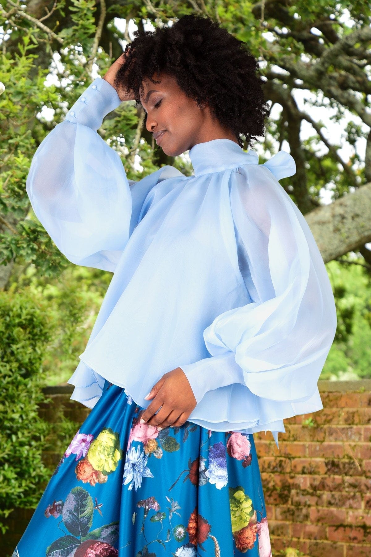 TRELISE COOPER - ON A SHEER DAY Blouse - Power Blue - Pinkhill - Trelise Cooper - blouse - Darwin boutique - Australian fashion design - Darwin Fashion - Australian Fashion Designer - Australian Fashion Designer Brands - Australian Fashion Design Skirt