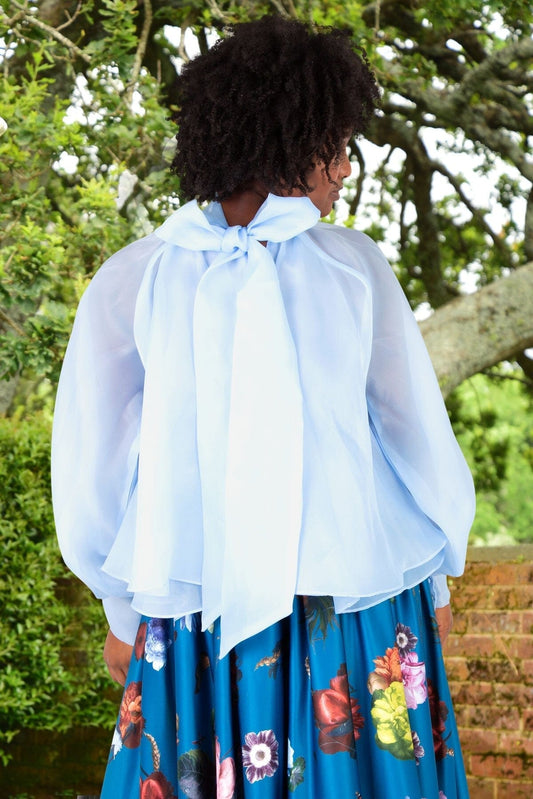 TRELISE COOPER - ON A SHEER DAY Blouse - Power Blue - Pinkhill - Trelise Cooper - blouse - Darwin boutique - Australian fashion design - Darwin Fashion - Australian Fashion Designer - Australian Fashion Designer Brands - Australian Fashion Design Skirt