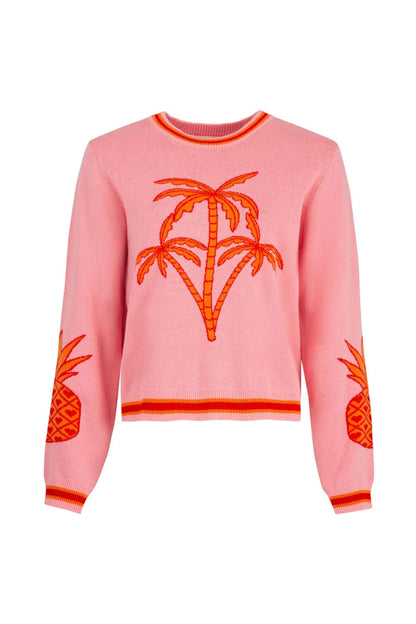 Trelise Cooper PALM BEFORE THE STORM Sweater - Pinkhill -  - [] - Darwin boutique - Australian fashion design - Darwin Fashion - Australian Fashion Designer - Australian Fashion Designer Brands - Australian Fashion Design 