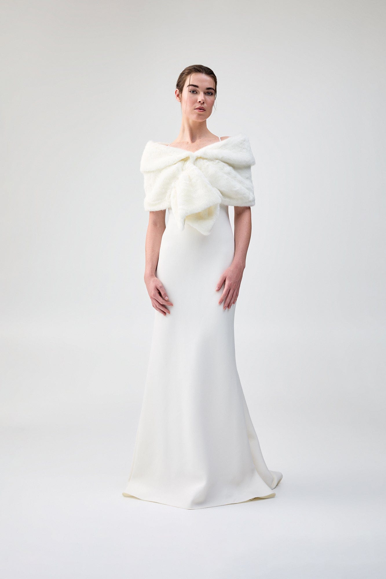 Unreal Fur Champagne Wrap - Ivory - Pinkhill -  - [] - Darwin boutique - Australian fashion design - Darwin Fashion - Australian Fashion Designer - Australian Fashion Designer Brands - Australian Fashion Design 