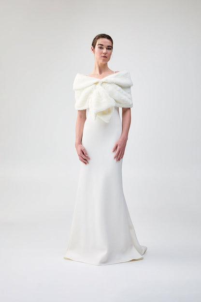 Unreal Fur Champagne Wrap - Ivory - Pinkhill -  - [] - Darwin boutique - Australian fashion design - Darwin Fashion - Australian Fashion Designer - Australian Fashion Designer Brands - Australian Fashion Design 