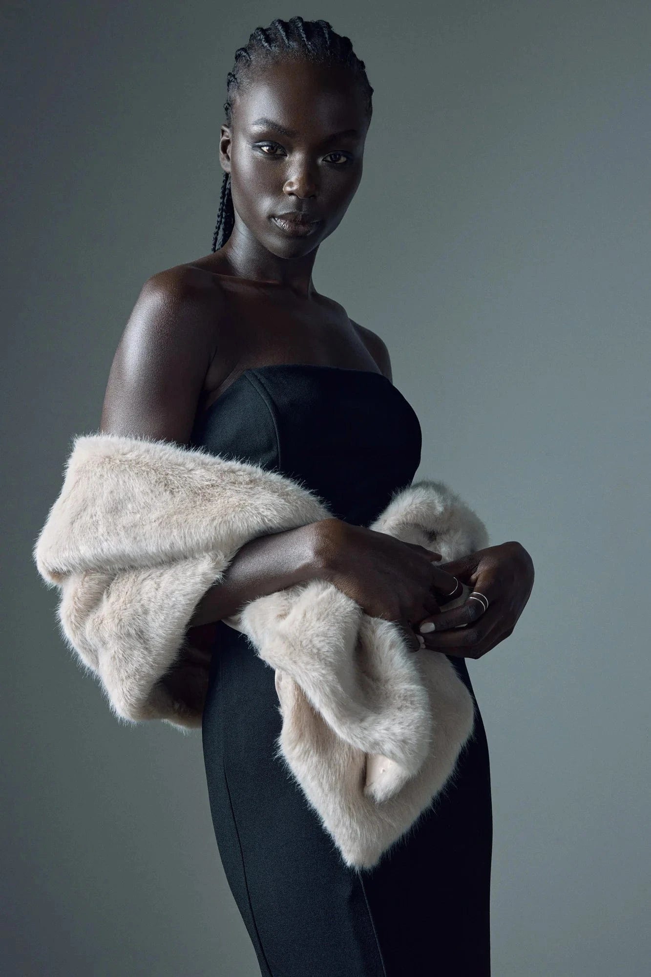 Unreal Fur Champagne Wrap - Nude - Pinkhill -  - [] - Darwin boutique - Australian fashion design - Darwin Fashion - Australian Fashion Designer - Australian Fashion Designer Brands - Australian Fashion Design 