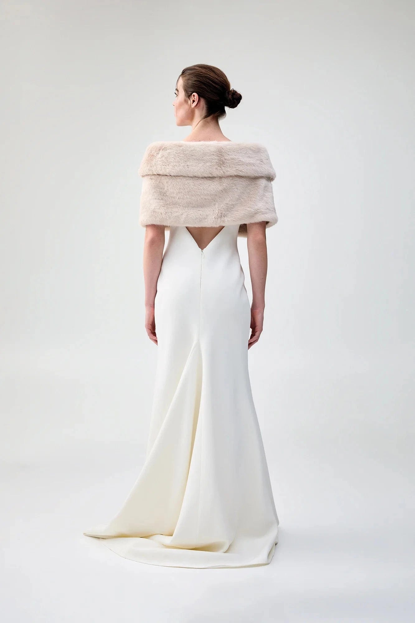Unreal Fur Champagne Wrap - Nude - Pinkhill -  - [] - Darwin boutique - Australian fashion design - Darwin Fashion - Australian Fashion Designer - Australian Fashion Designer Brands - Australian Fashion Design 