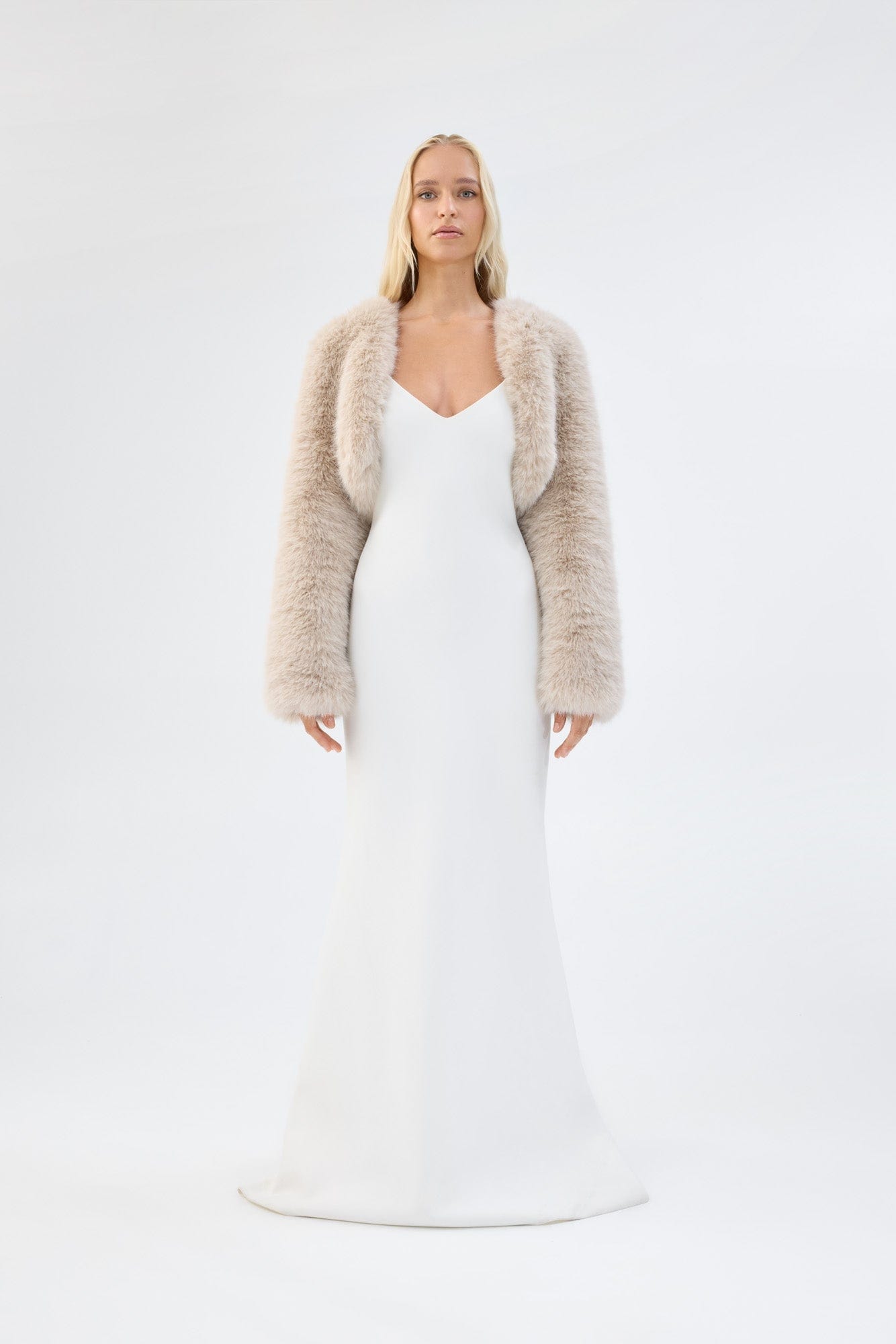 Unreal Fur Empress Jacket - Almond - Pinkhill -  - [] - Darwin boutique - Australian fashion design - Darwin Fashion - Australian Fashion Designer - Australian Fashion Designer Brands - Australian Fashion Design 