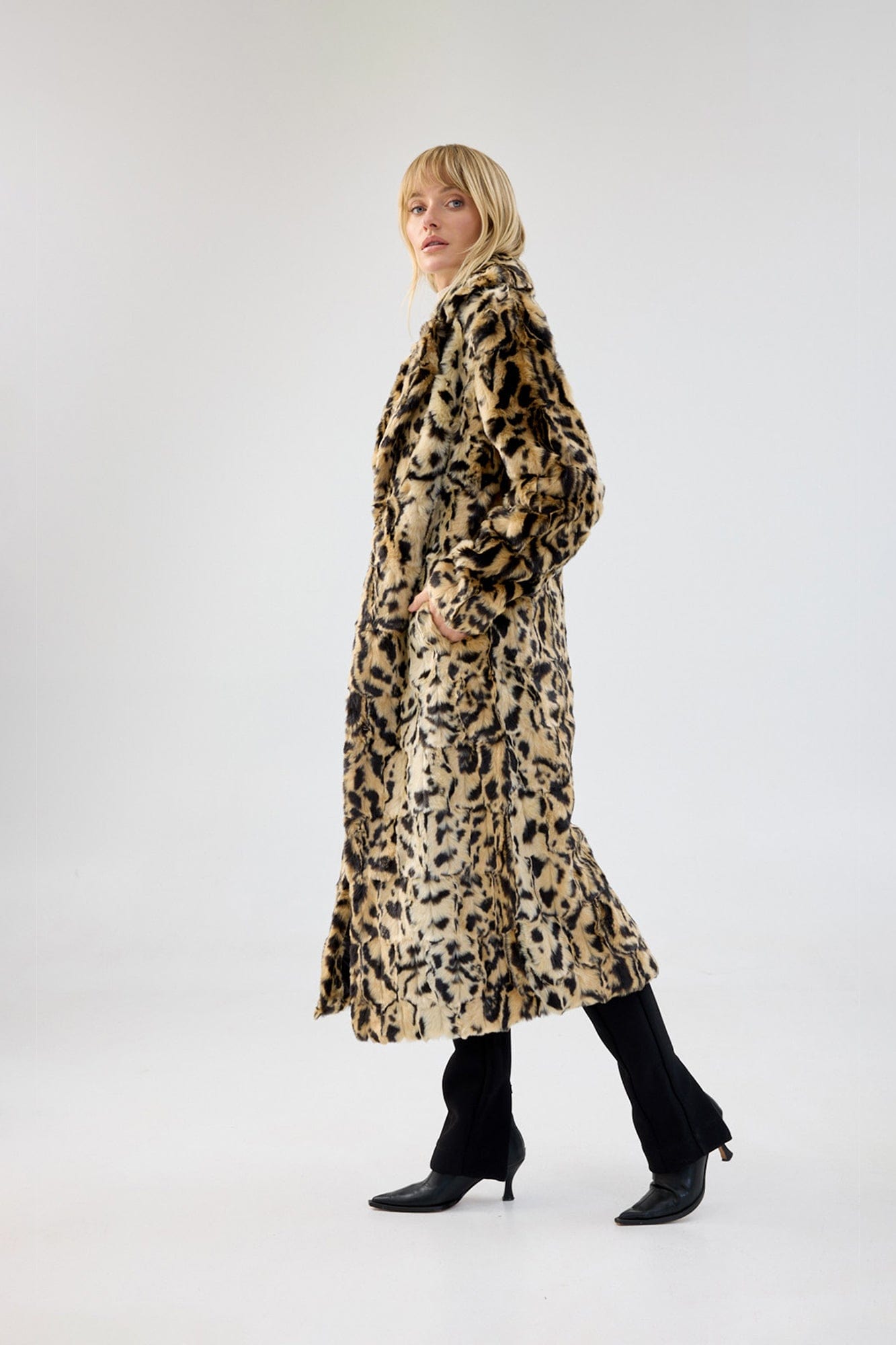 Unreal Fur Long Song Coat - Pinkhill -  - [] - Darwin boutique - Australian fashion design - Darwin Fashion - Australian Fashion Designer - Australian Fashion Designer Brands - Australian Fashion Design 