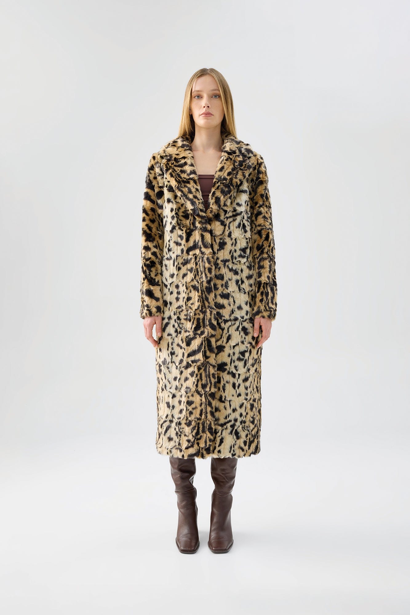 Unreal Fur Long Song Coat - Pinkhill -  - [] - Darwin boutique - Australian fashion design - Darwin Fashion - Australian Fashion Designer - Australian Fashion Designer Brands - Australian Fashion Design 