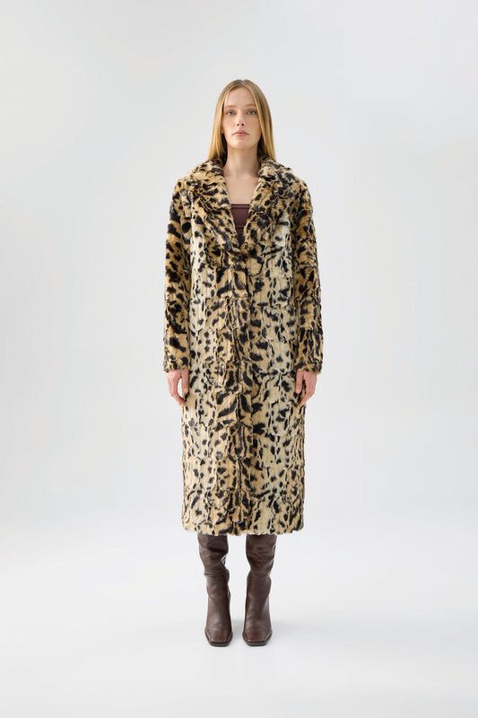Unreal Fur Long Song Coat - Pinkhill -  - [] - Darwin boutique - Australian fashion design - Darwin Fashion - Australian Fashion Designer - Australian Fashion Designer Brands - Australian Fashion Design 