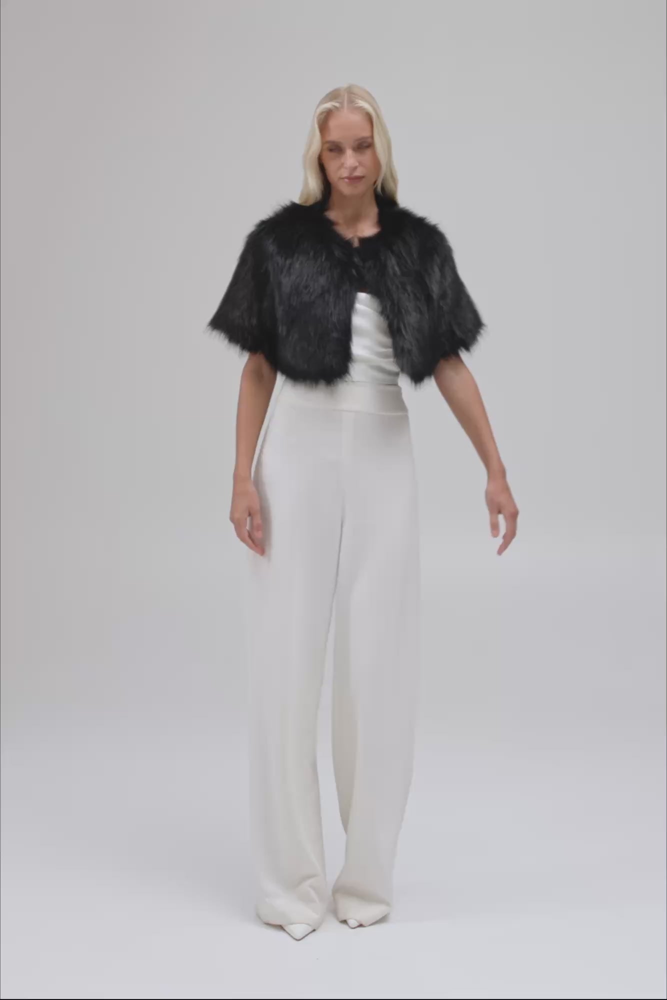 Unreal Fur Love a Fur Bolero - Black - Pinkhill -  - [] - Darwin boutique - Australian fashion design - Darwin Fashion - Australian Fashion Designer - Australian Fashion Designer Brands - Australian Fashion Design 