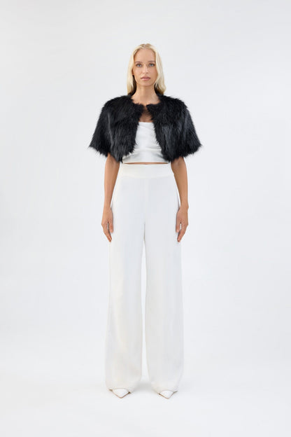 Unreal Fur Love a Fur Bolero - Black - Pinkhill -  - [] - Darwin boutique - Australian fashion design - Darwin Fashion - Australian Fashion Designer - Australian Fashion Designer Brands - Australian Fashion Design 