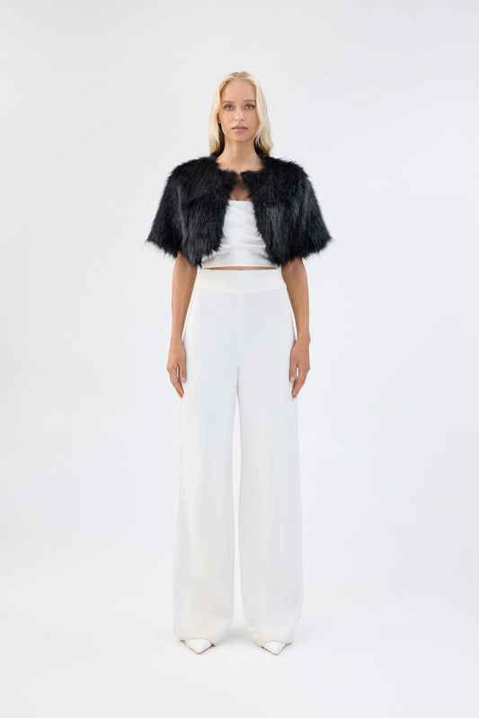 Unreal Fur Love a Fur Bolero - Black - Pinkhill -  - [] - Darwin boutique - Australian fashion design - Darwin Fashion - Australian Fashion Designer - Australian Fashion Designer Brands - Australian Fashion Design 