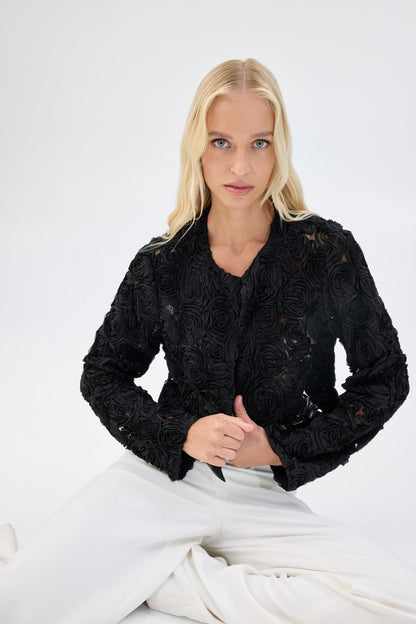 Unreal Fur Rosa Jacket - Black - Pinkhill -  - [] - Darwin boutique - Australian fashion design - Darwin Fashion - Australian Fashion Designer - Australian Fashion Designer Brands - Australian Fashion Design 