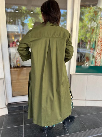 Verona Long Jacket - Green - Pinkhill - Pinkhill -  - Darwin boutique - Australian fashion design - Darwin Fashion - Australian Fashion Designer - Australian Fashion Designer Brands - Australian Fashion Design 