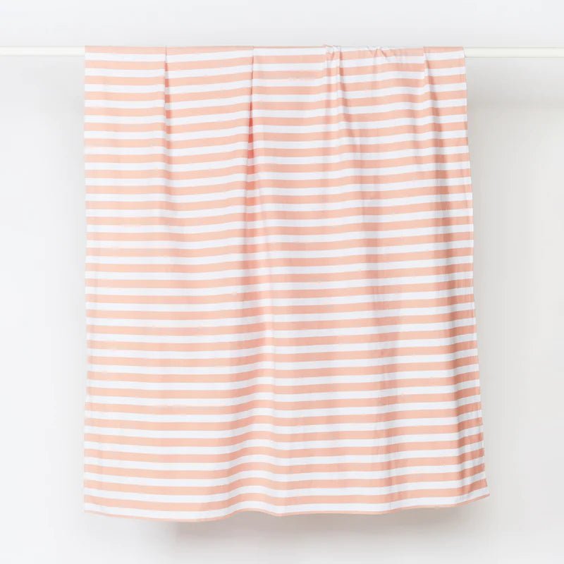 WOVEN STRIPE PINK TABLECLOTH - Pinkhill - Bonnie and Neil - TABLECLOTH - Darwin boutique - Australian fashion design - Darwin Fashion - Australian Fashion Designer - Australian Fashion Designer Brands - Australian Fashion Design 