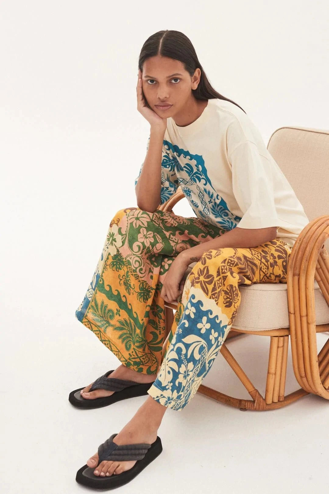 ALEMAIS TROPIC TEE - Pinkhill - ALEMAIS - ALEMAIS, alemais sale, Top, Tops - Darwin boutique - Australian fashion design - Darwin Fashion - Australian Fashion Designer - Australian Fashion Designer Brands - Australian Fashion Design Tops