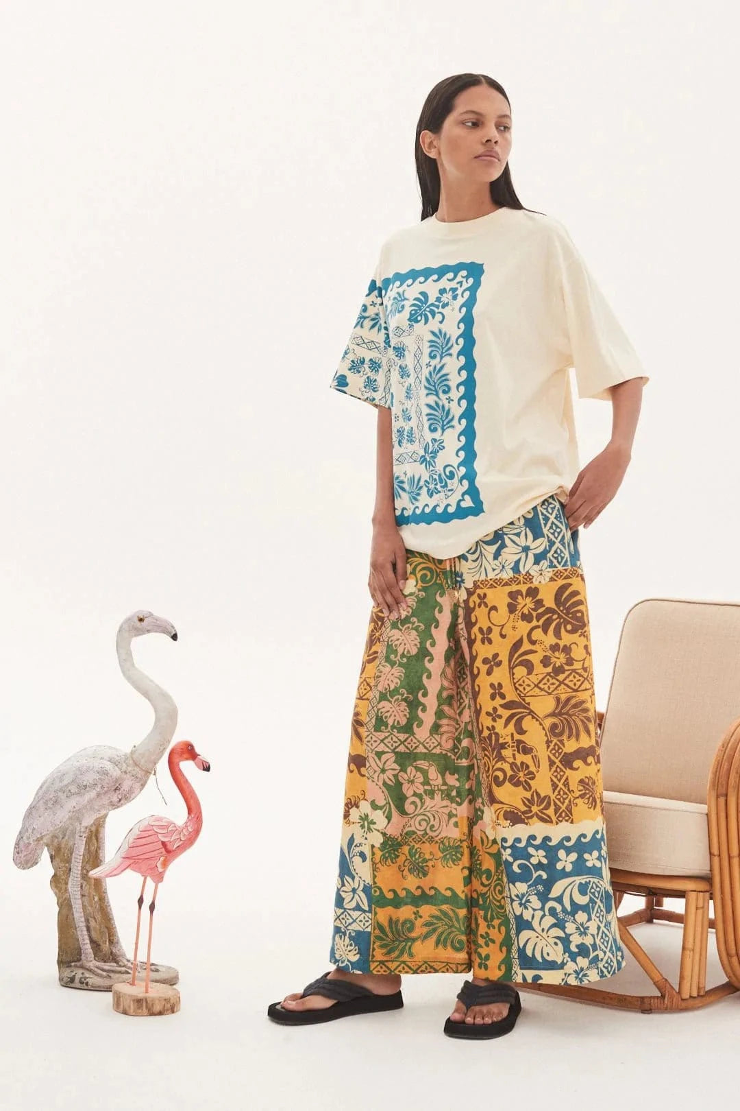 ALEMAIS TROPIC TEE - Pinkhill - ALEMAIS - ALEMAIS, alemais sale, Top, Tops - Darwin boutique - Australian fashion design - Darwin Fashion - Australian Fashion Designer - Australian Fashion Designer Brands - Australian Fashion Design Tops