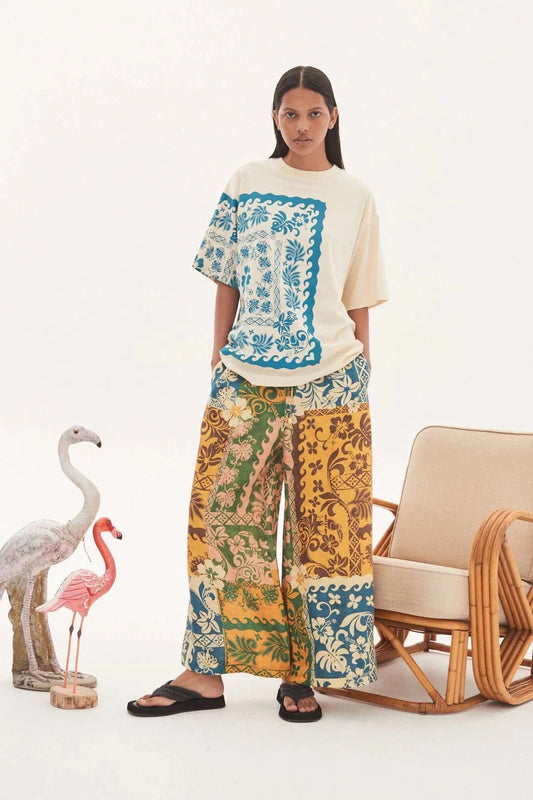 ALEMAIS TROPIC TEE - Pinkhill - ALEMAIS - ALEMAIS, alemais sale, Top, Tops - Darwin boutique - Australian fashion design - Darwin Fashion - Australian Fashion Designer - Australian Fashion Designer Brands - Australian Fashion Design Tops