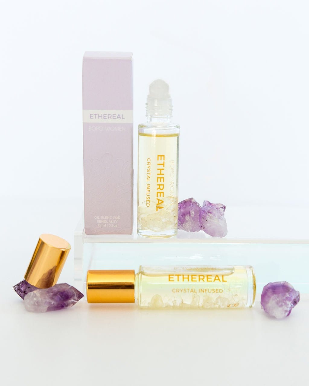 ETHEREAL CRYSTAL PERFUME ROLLER - Pinkhill - Bopo Women - floral, Skincare - Darwin boutique - Australian fashion design - Darwin Fashion - Australian Fashion Designer - Australian Fashion Designer Brands - Australian Fashion Design Perfume