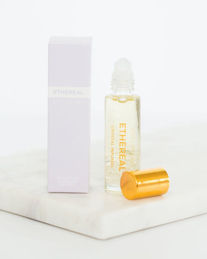 ETHEREAL CRYSTAL PERFUME ROLLER - Pinkhill - Bopo Women - floral, Skincare - Darwin boutique - Australian fashion design - Darwin Fashion - Australian Fashion Designer - Australian Fashion Designer Brands - Australian Fashion Design Perfume