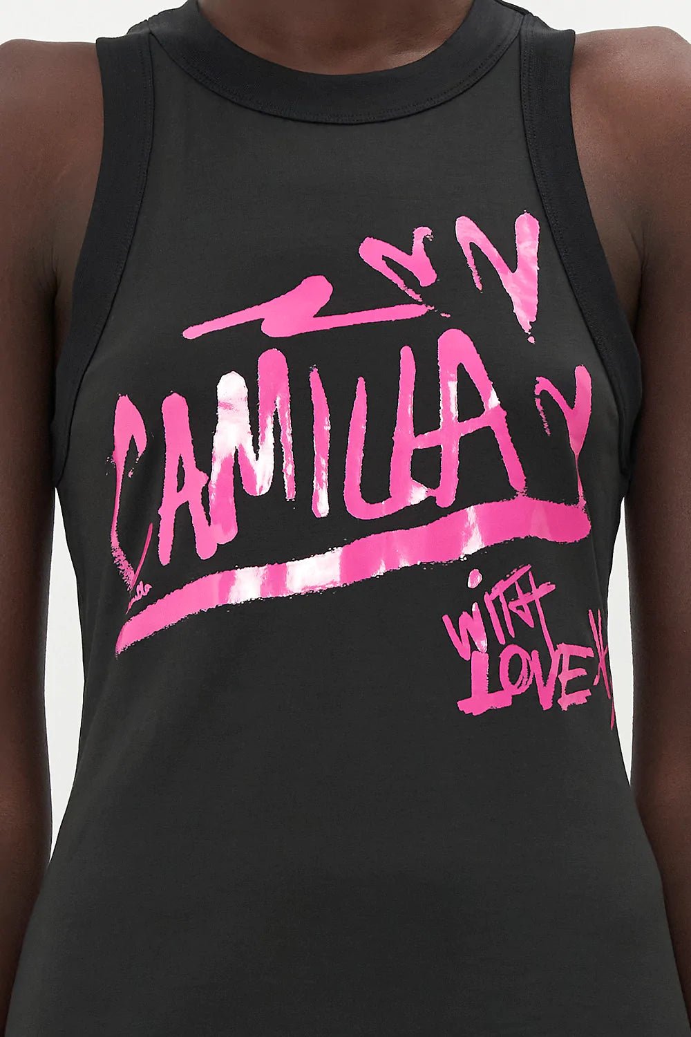 CAMILLA - Short Tank Dress Spirit Scribble - Camilla - Pinkhill - darwin fashion - darwin boutique