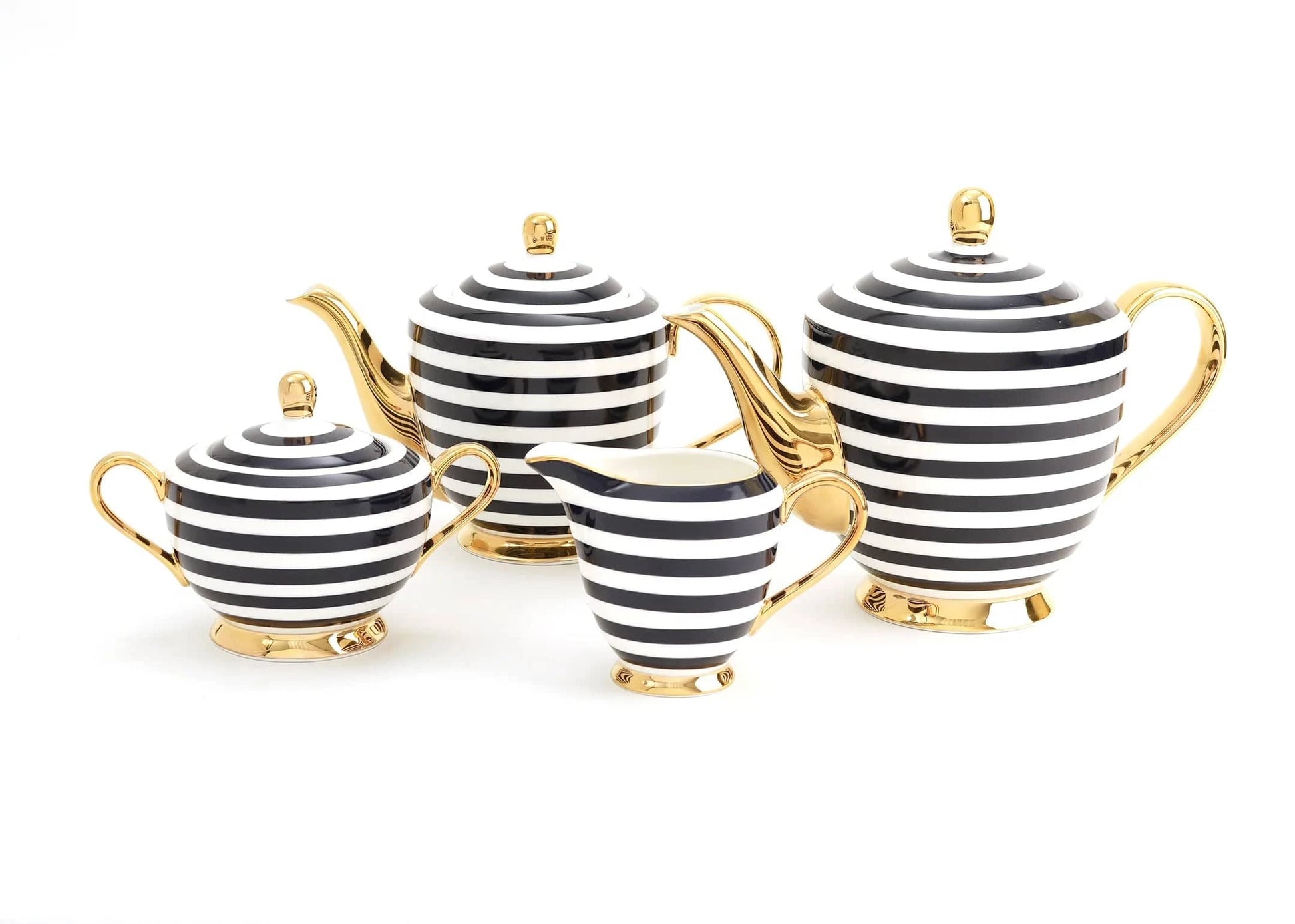 Navy Stripe Teapot - Pinkhill - LyndalT - teacup - Darwin boutique - Australian fashion design - Darwin Fashion - Australian Fashion Designer - Australian Fashion Designer Brands - Australian Fashion Design Tea Cups
