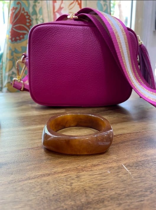 Acrylic Bangle - Brown - Pinkhill - Pinkhill -  - Darwin boutique - Australian fashion design - Darwin Fashion - Australian Fashion Designer - Australian Fashion Designer Brands - Australian Fashion Design Bangle